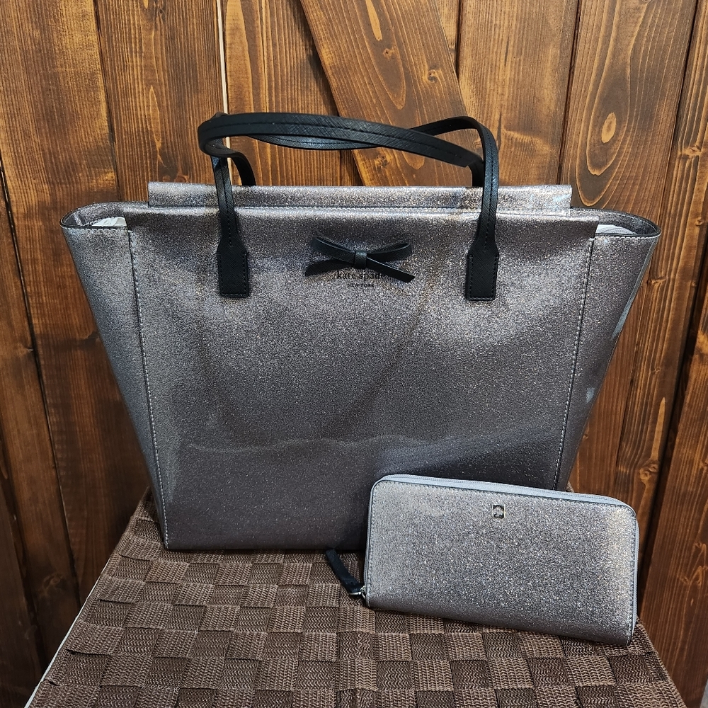 Kate Spade Taden Mavis Street Tote Bag and Matching Wallet Set